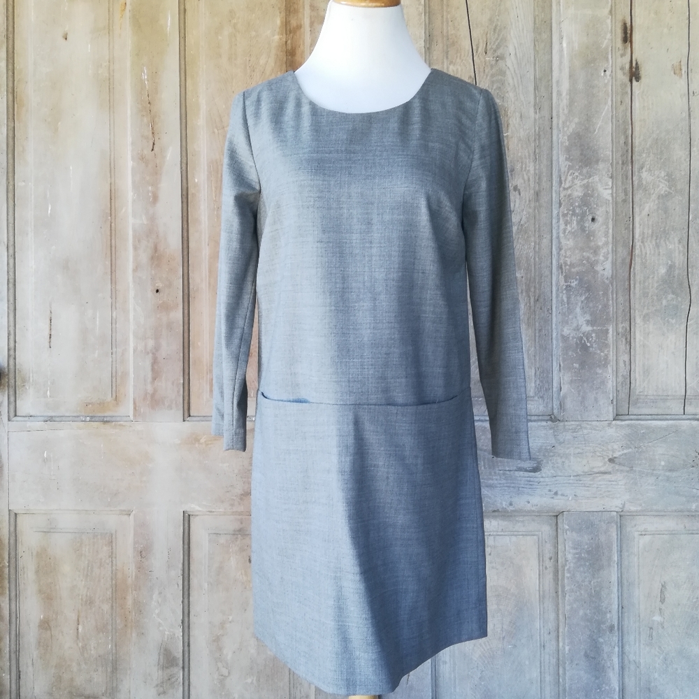 Gray J.Crew Shift Dress